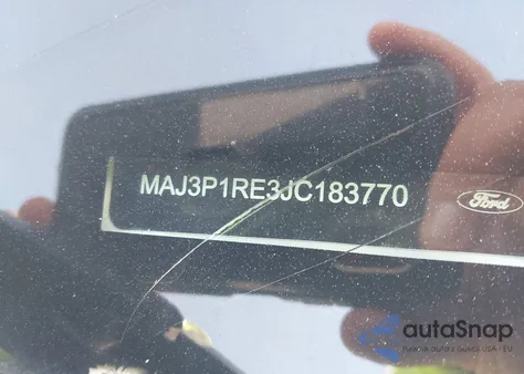 2018 Ford Ecosport S z USA, uszkodzony, nr VIN MAJ3P1RE3JC183770